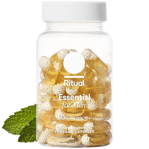 Ritual Multivitamin for Men 18+ with Zinc, Vitamin A and D3 for Immune Function Support*, Omega-3 DHA, B12, K2, Gluten Free, Non-GMO, Vegan, Mint Essenced, 30 Day Supply - Image 1