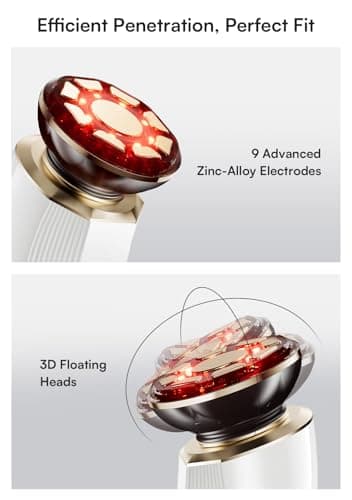 INIA 3-in-1 Red Light Therapy for Face and Neck Facial Massager True Beauty Glow Device, Lifting & Firming Skincare Tool - Image 6