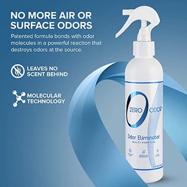 Zero Odor Multi-Purpose Odor Eliminator - Eliminate Air & Surface Odor – Patented Technology Best for Bathroom, Kitchen, Fabric, Closet- Smell Great Again, 8oz (Over 1000 Sprays) - Image 3