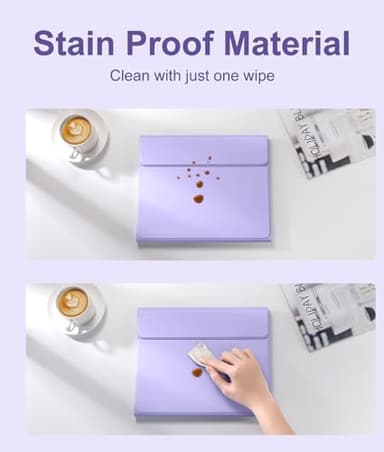 Hamile for iPad Air 13-inch Case Keyboard (M3/M2) - Magnetic Wireless Keyboard with Multi-Touch Trackpad 7 Colors Backlit Stain Proof Folio Cover for iPad Pro 12.9 6th 5th 4th 3rd Generation - Purple - Image 7