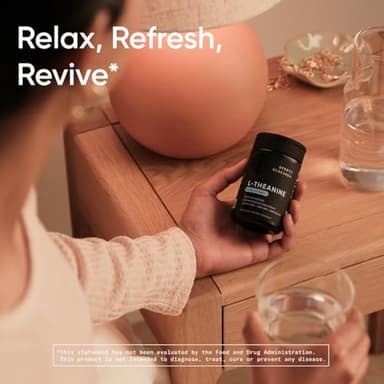 Sports Research Double Strength L-Theanine Supplement - Suntheanine Softgels for Focus, Relaxation & Alertness - Non-Drowsy Support Made with Coconut Oil, Non-GMO & Gluten Free - 200mg, 60 Count - Image 6