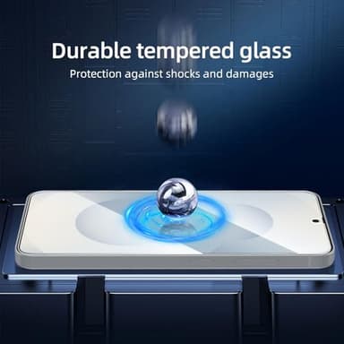 NEW'C 3 Pack Designed for Samsung Galaxy S25 Screen Protector Tempered Glass, Bubble Free, Ultra Resistant - Image 7