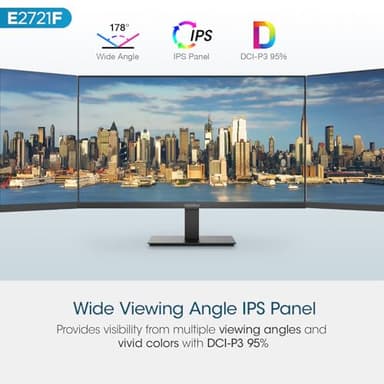 KOORUI 27 Inch QHD (2560x1440) IPS Ultra-Thin Computer Gaming Monitor, 100Hz Refresh Rate, DCI-P3 95%, FreeSync & G-Sync, 1ms MPRT, HDR10, VESA 100x100mm, Tilt Adjustable for Game and Work - Image 6