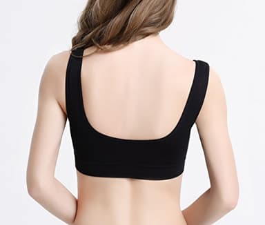 Women's Comfort Workout Sports Bra Low-Impact Activity Sleep Bras Pack of 4 XL - Image 4