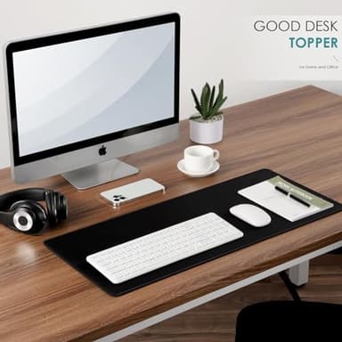 Dizzy Balloon Large Extended Mouse Pad with Durable Stitched Edges, 35.43"x11.81"x0.12", Mouse Mat Desk Mat for Home and Office, Black Large Gaming Mousepad, Keyboard Mat with Non-Slip Rubber Base - Image 4