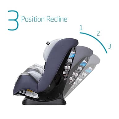 Maxi-Cosi Pria All-in-One Convertible Car Seat, Rear Facing Car Seat for Infants from 4-40 lbs, Forward Facing Car Seat up to 100 lbs in Booster Seat Mode, Midnight Slate - Image 6