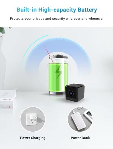 Ｓｍｈａｗｋ Smhawk Small Indoor Camera, 2K FHD WiFi Camera, Mini Home Security Camera, Cloud & SD Storage Security Camera, Motion Detection Alarm Device, Auto Night Vision, Upgraded Stable Stand;（Black - Image 6