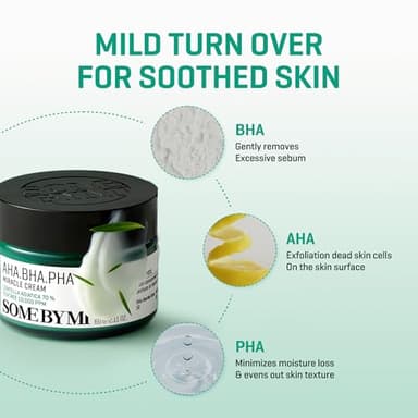 SOME BY MI AHA BHA PHA 30 Days Miracle Cream - 2.02oz, 60ml - Mild Exfoliating Salicylic Acid & Centella Face Moisturizer for All Skin Types - Daily Soothing & Clarifying Face Cream - Korean Skin Care - Image 4