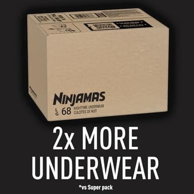 Pampers Ninjamas + Oral-B Toothbrush, Nighttime Training Pants Boys, 68 Count, Size L & Oral-B Kids Power Kid's Toothbrush, Avengers - Image 4