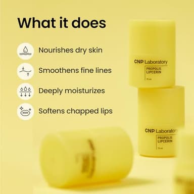 CNP Honey Lip Butter - Propolis Lipcerin™ 01 Original, Hydrating Overnight Manuka Lip Balm & Mask, 12hr Long-Lasting Moisture, Stocking Stuffers, Gifts for Women, 0.5 fl.oz. - Image 2