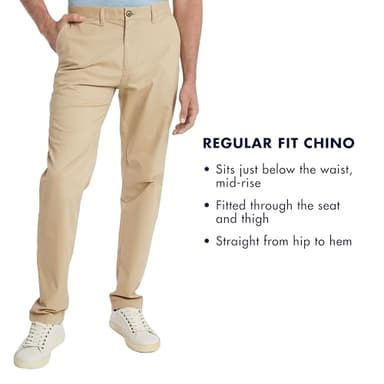 Tommy Hilfiger Men's Chino Pants Custom Fit, Sand Khaki 32x30 - Image 3