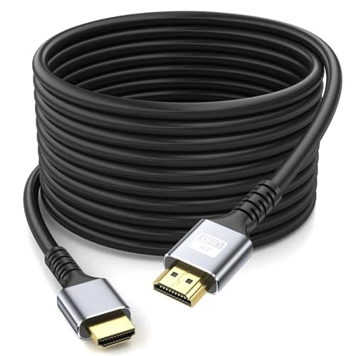 looyotul 4k Hdmi Cable 40ft Ultra High Speed HDMI 2.0 Cable 4K@60Hz 18gbps Gold Plated Connector 3D ARC Ethernet HDMI Cord for HDTV Monitor Laptop Roku TV Xbox PS4/PS5(Silvery) ﻿ - Image 1