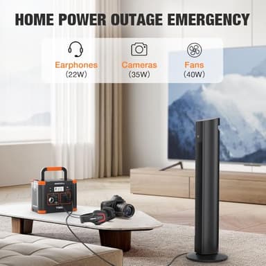 Portable Power Station 300W, GRECELL 230.88Wh Solar Generator with 60W USB-C PD Output, 110V Pure Sine Wave AC Outlet Backup Lithium Battery for Outdoors Camping Travel Home Blackout - Image 5