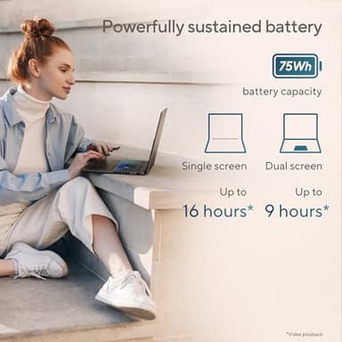 ASUS Zenbook DUO Laptop, Dual 14” OLED 3K 120Hz Touch Display, Evo, Intel Core Ultra 9 285H, Intel Arc Graphics, 32GB RAM, 1TB SSD, Windows 11, UX8406CA-PS99T - Image 7