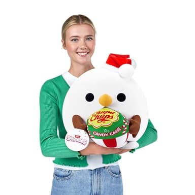 Snackles Christmas Snowman & Chupachups 14 Inch Plush by ZURU, Ultra Soft Plush, Collectible Plush with Real Licensed Brands, Stuffed Animal, Giftable, Holiday - Image 3
