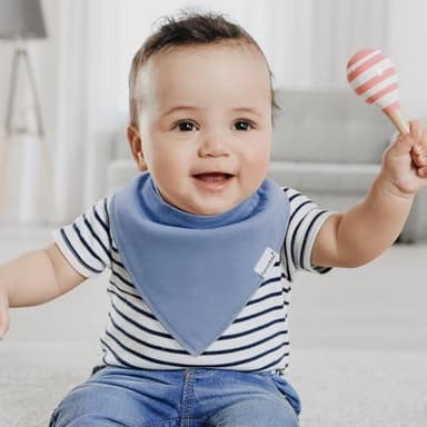 Baby Bandana Drool Bibs for Girls,Super Absorbent Triangle Baby Bibs for Drooling and Teething,100% Cotton Soft for Infant,Newborn 12Pack - Image 8