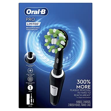 Oral-B Pro Limited Electric Toothbrush with (2) Brush Heads, Rechargeable, Black - Image 7