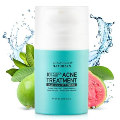 Acne Pimple Spot Treatment Cream: Cystic Hormonal Blackheads Blemish Breakouts for Face, Back and Body - 10% Azelaic Acid & Salicylic Acid - Teens-Adults, 1.8 oz - Image 1