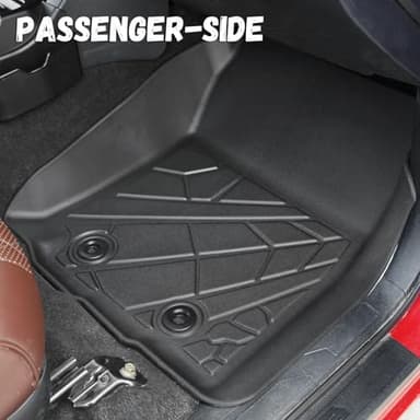 PARTZER Floor Mats for Toyota Tacoma 2016-2023 Double Cab (Only Fit Automatic), Custom Fit All-Weather TPE Floor Liners, Front & 2nd Row Mat for Tacoma Car Accessories - Image 4