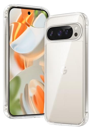FNTCASE for Google Pixel-10-Pro XL Case: Clear Pixel 9 Pro XL Phone Cases with Screen Protector Slim Rugged Cell Cover Transparent Anti Yellowing Shockproof Protective (Clear) - Image 1