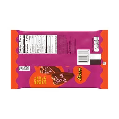 Reese's Milk Chocolate Peanut Butter Hearts, Valentine's Candy Packs, 1.2 oz (6 Count) - Image 3