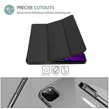 ProCase Smart Case for iPad Pro 12.9 2022/2021/2020/2018, Slim Stand Hard Back Shell Smart Cover for iPad Pro 12.9" 6th Gen/5th Gen/4th Gen/3rd Gen -Black - Image 5