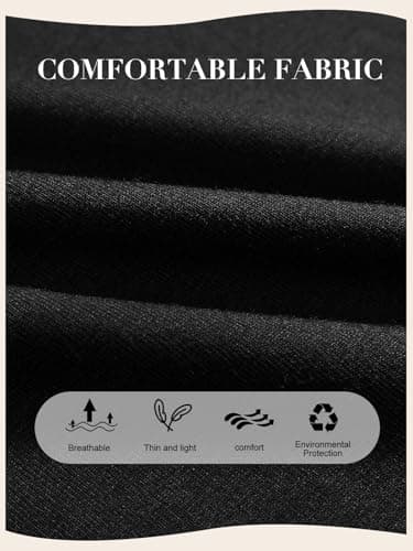 QIANXIZHAN Women's Harem Pants, Hippie Palazzo Pants Boho Joggers Yoga Clothes with Pockets Black 3XL - Image 5