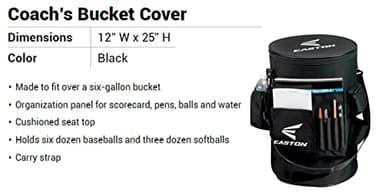 Easton | COACHES CUSHIONED BUCKET COVER & ORGANIZER BLACK - Image 2