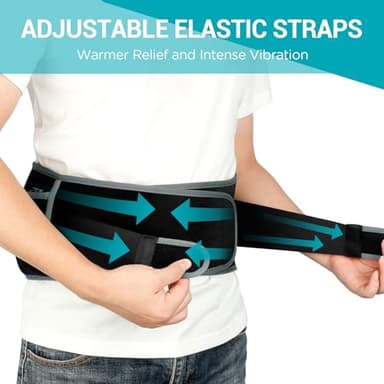 Comfytemp Cordless Heating Pad with Massager for Back Pain Relief, Portable Lower Back Massager FSA Eligible HSA Rechargeable, Birthday Gifts for Women Men Mom Dad Seniors Christmas 3 Heat 30 Auto-Off - Image 6