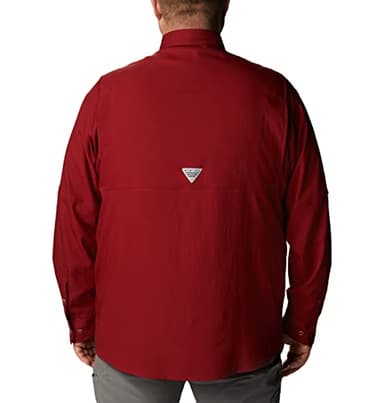 Columbia Men’s PFG Tamiami™ II Long Sleeve Shirt — Tall, Beet, XLT - Image 6