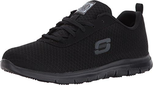 Skechers Women's Ghenter Bronaugh Food Service Shoe, Black, 8.5 Wide - Image 1