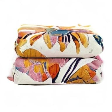 Boho Throw Blanket 100% Cotton Ultra Soft Bed Throw Large Fall Blanket Floral Bird and Butterfly Farmhouse Decor Bed Blankets,60"×80" All Season Blankets for Sofa Couch Chair - Image 10