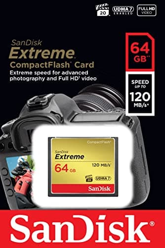 SanDisk 64GB Extreme CompactFlash Memory Card UDMA 7 Speed Up To 120MB/s - SDCFXSB-064G-G46 - Image 5