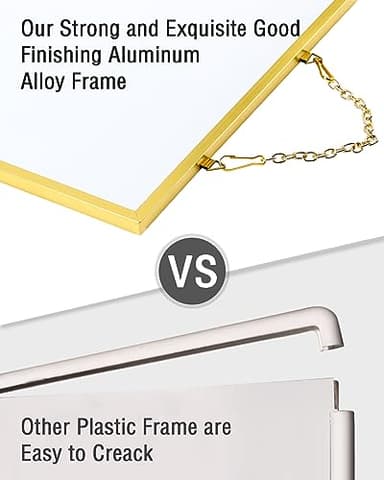 VUSIGN Small Dry Erase White Board, 16" X 12" Portable Aluminum Frame Mini Whiteboard, Magnetic Board for Wall, Office, Home, Kitchen, School. - Image 3