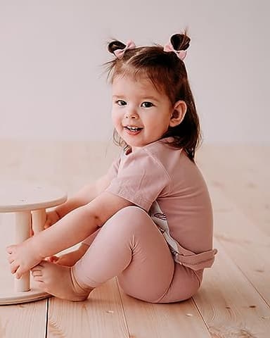 40PCS 2 Inches Baby Girls Hair Bows Ties Mini Boutique Elastic Hair Rubber Ribbon Hair Band Accessories for Kids Toddlers Infants (40 PCS), Multi-colored - Image 9