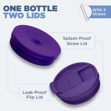 IRON °FLASK Co-Pilot Insulated Mug w/Straw & Flip Cap Lids - Cup Holder Bottle for Hot, Cold Drink - Leak-Proof - Water, Coffee Portable Travel Mug - Sand, 16 Oz - Image 3