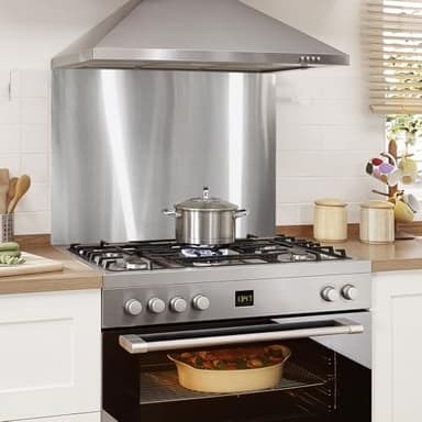 30" x 24" Stainless Steel Stove Backsplash Panel Ultra-Thin Flush Mount Splash Guard for Kitchen Wall, Heat & Stain Resistant, Easy Installation with Pre-Drilled Holes - Image 5