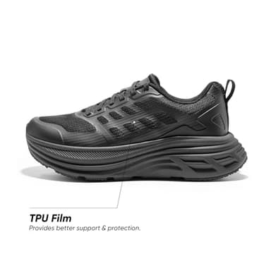 NORTIV 8 Women's Walking Shoes Cushion Running Tennis Shoes ActiveFloat Non-Slip Comfortable Breathable Workout Gym Sports Athletic Fashion Sneakers,Size 9,All Black,SNWS245W - Image 5