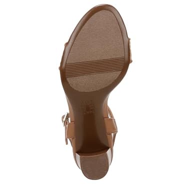 Naturalizer Womens Bristol Heeled Sandal Tan Raffia 9 W - Image 4