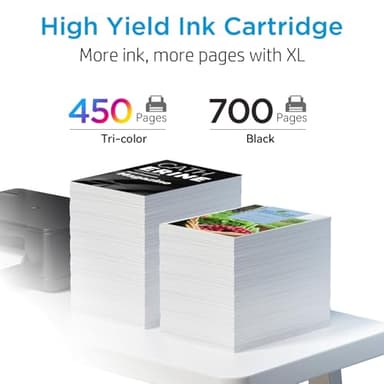 67XL Printer Ink Compatible for HP 67XL Ink Cartridges Black Color Combo Pack Compatible for HP Ink 67 Fit for DeskJet 2700e 2700 2855e 2827e 2755e 2755 4155e 4255e for Envy 6000 6055e 6400 Printer - Image 3
