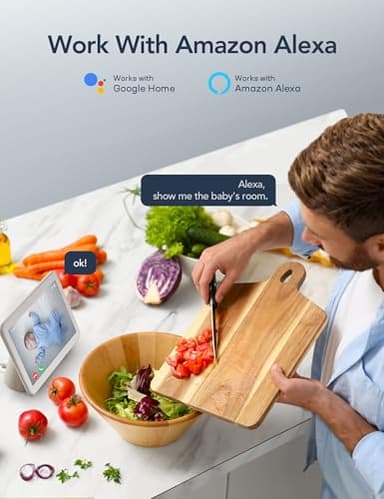 GNCC Indoor Security Camera, 2K Cameras for Home Security with Motion Detection, Baby/Pet Camera with Phone App, Night Vision, 2-Way Audio, Works with Alexa & Google Home, 2.4G WiFi (only) - Image 8