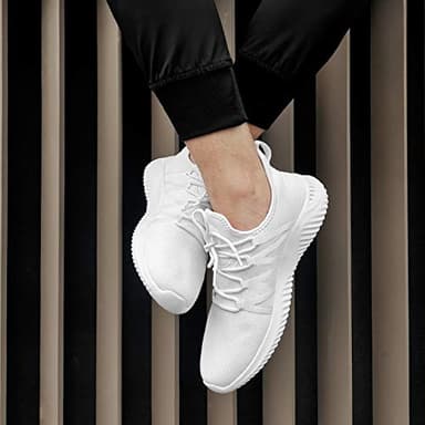 Feethit Mens Slip On Running Shoes Breathable Lightweight Comfortable Fashion Non Slip Sneakers for Men Cs05 White Size 12 - Image 6