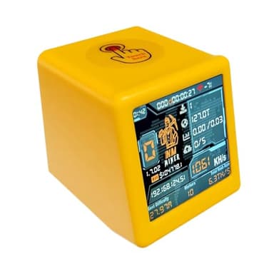 Nerdminer V2 NM Smart TV ESP32 BTC Solo Lottery Miner Lower Power Consumption Hashrate Reach 1060 KH/s Silent Desktop Clock (Yellow) - Image 2