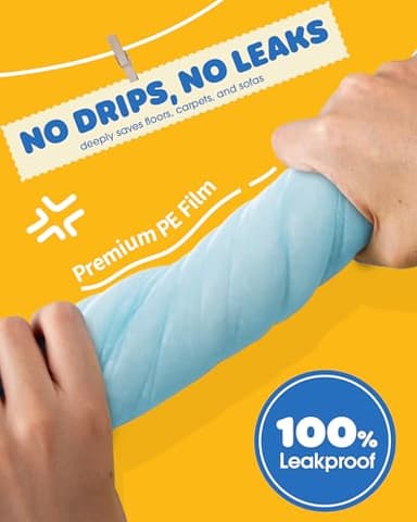 50-Pack X-Larg Puppy Pads - 34" x 28" Extra Large Pee Pads for Dogs with 6-Layer Leakproof Protection, Quick-Dry and Disposable Dog Pads with High Absorbency for Easy Potty Training - Image 3