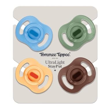 Tommee Tippee Ultra-Light StayPut Pacifier, One-Piece Silicone Design, 18-36m, 4 Pack - Image 7
