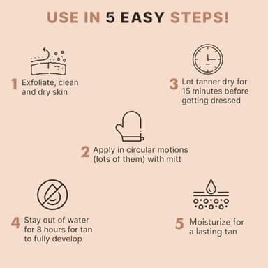 Self Tanner Mousse - USA Made with Natural & Organic Ingredients, Self Tanning Mousse for Dark Fake Tan, Sunless Tanner, Clear & Non Toxic Tanning Foam for Streak Free Finish & Natural Glow - Image 7