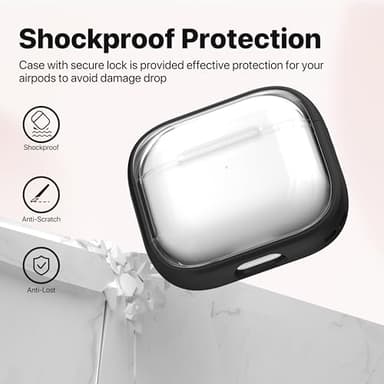 Valkit Compatible Airpods 3rd Generation Case Clear, Airpods 3 Case Cover with Lock & Cleaner Kit, Soft Shockproof iPods Gen 3 Protective Cases for Airpods 3rd Gen Charging Cases 2021 - Image 4