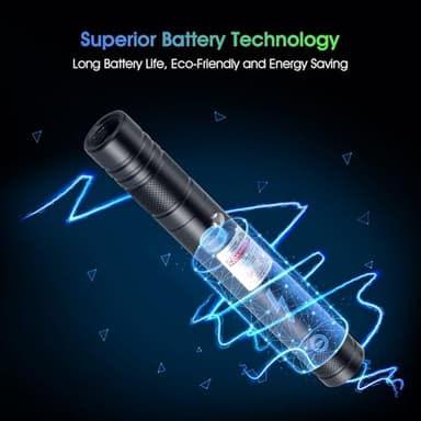 Advanced Long-Range Laser Pointer High Power - Rechargeable Green Laser Pointer with Removable Star Cap - Versatile Laser Pen for Astronomy, Construction, Presentations, and Outdoor Adventures - Image 4