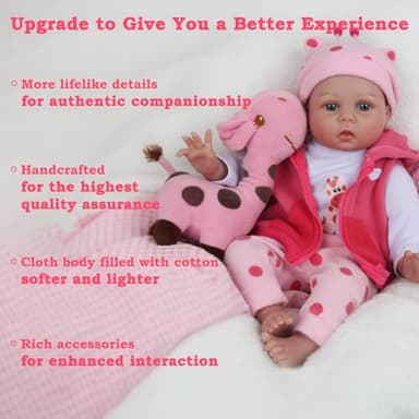 CHAREX Reborn Baby Dolls - 22 inches Realistic Newborn Soft Vinyl Baby Dolls Toy for Kids Age 3+ - Image 2
