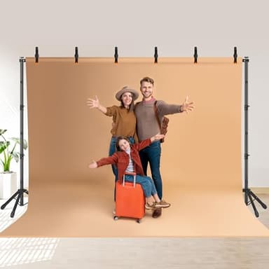 JSungo Backdrop Stand, Adjustable 10x7.5 FT Background Stand Backdrop for Parties, Photo Video Studio, Portable Photography Backdrop Stand with Carrying Bag, 6 Backdrop Clamps, and 2 Stand Bags - Image 9